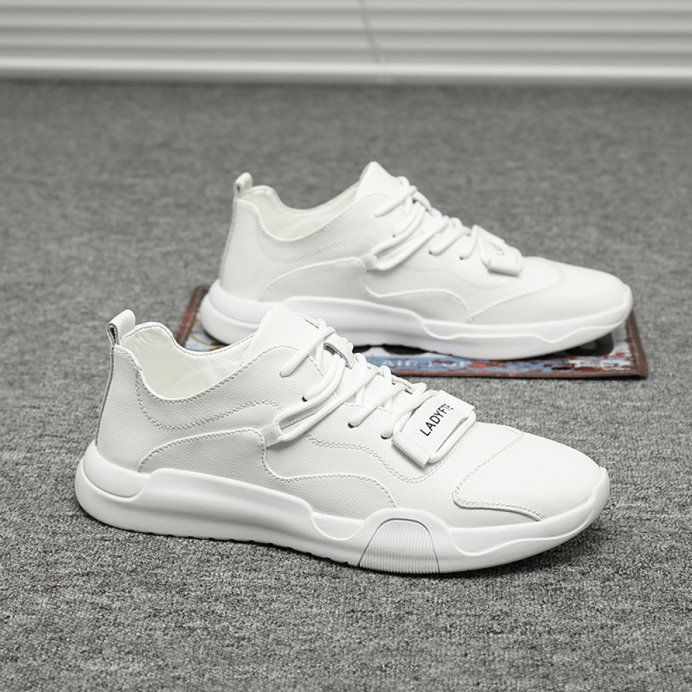 Autumn White Men's Trend Casual Leather Sports Shoes